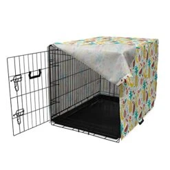 Ambesonne Food Dog Crate Cover, Fruits Banana Pomegranate Pineapple Watermelon Lemon Kitchen Cafe Abstract Graphic, Easy To Use Pet Kennel Cover For Small Dogs Puppies Kittens, 22 Inch, Yellow Red 7 Ambesonne Food Dog Crate Cover, Fruits Banana Pomegranate Pineapple Watermelon Lemon Kitchen Cafe Abstract Graphic, Easy To Use Pet Kennel Cover For Small Dogs Puppies Kittens, 22 Inch, Yellow Red -Zoomie Shop 51KMDdMFKuL