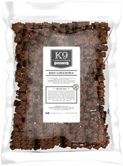 K9 Connoisseur Low To Odor Free Slow Roasted Beef Lung Dog Treats Made In USA, One Ingredient Dog Treats & All Natural Dog Treats, Grain Free Dog Treats For All Breeds & Sizes - 2.5 Pounds -Zoomie Shop 51KSH1OsfiL. AC