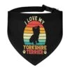 GENERIC I-Love-My-Yorkshire-Terrier Pet Bandana Collar - Scarf Collar - Art Dog Bandana Minimal Head Cicumference