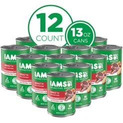 IAMS PROACTIVE HEALTH Adult Wet Dog Food Classic Ground With Lamb And Whole Grain Rice, Of 13 Oz.(Pack Of 12) 12 IAMS PROACTIVE HEALTH Adult Wet Dog Food Classic Ground With Lamb And Whole Grain Rice, Of 13 Oz.(Pack Of 12) -Zoomie Shop 51Kan6SHi2L