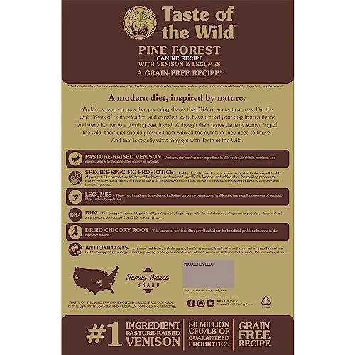 Taste Of The Wild Grain Free High Protein Real Meat Recipe Pine Forest Premium Dry Dog Food 2 Taste Of The Wild Grain Free High Protein Real Meat Recipe Pine Forest Premium Dry Dog Food - Image 2