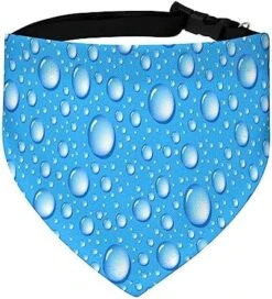 GENERIC Water Drop Blue Pattern Pet Bandana Collar - Scarf Collar - Art Dog Bandana Minimal Head Cicumference 12 GENERIC Water Drop Blue Pattern Pet Bandana Collar - Scarf Collar - Art Dog Bandana Minimal Head Cicumference -Zoomie Shop 51L7Boz3wnL. AC