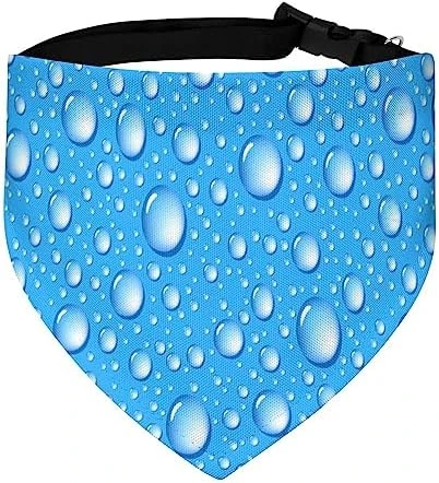 GENERIC Water Drop Blue Pattern Pet Bandana Collar - Scarf Collar - Art Dog Bandana Minimal Head Cicumference 6 GENERIC Water Drop Blue Pattern Pet Bandana Collar - Scarf Collar - Art Dog Bandana Minimal Head Cicumference - Image 6
