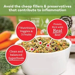 Dr. Harvey's Beef & Garden Veggies Dog Food, Human Grade Grain-Free Dehydrated Food For Dogs With Freeze-Dried Beef (5 Pounds) -Zoomie Shop 51LBhJfSmpL