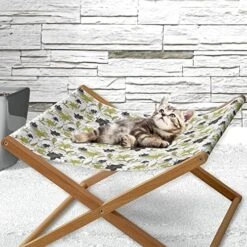 Lunarable Pumpkin Pet Hammock, Colorful Fruits Of The Autumn Halloween Vegetarian And Vegan Food Options, Bed For Kittens Canopy With Durable Wooden Frame, 22" X 19 1/2" X 13", Orange Green -Zoomie Shop 51LMkpbqpIL. AC