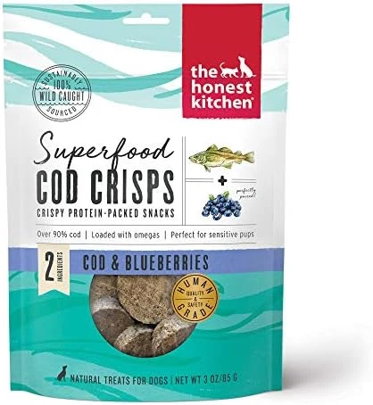 The Honest Kitchen Superfood Cod Crisps: Cod & Blueberry, 3 Oz 4 The Honest Kitchen Superfood Cod Crisps: Cod & Blueberry, 3 Oz - Image 4