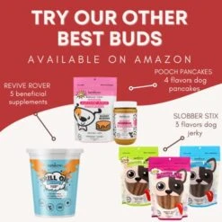 BUDDY BUDDER Bark Bistro Company, Begging Bacon, 100% Natural Dog Peanut Butter, Healthy Peanut Butter Dog Treats, Stuff In Toy, Dog Enrichment, Pill Pocket For Dogs, Made In USA, (17oz Jars) -Zoomie Shop 51LhdyjE1hL