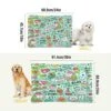 Kigai Unicorns Sweet Food Rectangle Dog Bed Cat Bed, Soft Comfortable Machine Washable Pet Bed For Small Medium Large Dogs, 36" X 24"