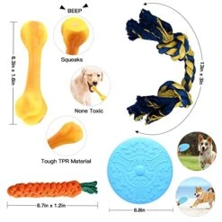 LINXTAR Puppy Starter Kit 27pcs For Small/Medium Breed Puppy Essential, Includes: Puppy Toys/Plush Dog Bed/Bowls With Food Mat/Leash Collar/Bath Grooming Supplies/Cleaning Accessories 7 LINXTAR Puppy Starter Kit 27pcs For Small/Medium Breed Puppy Essential, Includes: Puppy Toys/Plush Dog Bed/Bowls With Food Mat/Leash Collar/Bath Grooming Supplies/Cleaning Accessories -Zoomie Shop 51MijOPtPtL