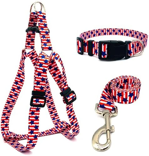 Large Dog Harness And Leash Set With Collar, No Pull Dog Harness No Escape Chew Proof Durable Dog Leash Personalized Adjustable Buckle Dog Collar With Pizza Food Pattern 7 Large Dog Harness And Leash Set With Collar, No Pull Dog Harness No Escape Chew Proof Durable Dog Leash Personalized Adjustable Buckle Dog Collar With Pizza Food Pattern - Image 7