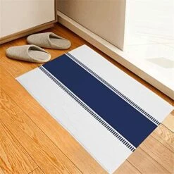 Pet Paws Wood Grain Thin Door Mats For Inside Entry Non Slip Blue Wipe Your Paws Entrance Rug Door Mat Front Back Door Rug TPR Backing Floor Mats 19.7x47.2 -Zoomie Shop 51N7Ta3wDaL. AC