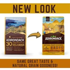 Adirondack Puppy Food For Puppies And Performance Dogs Made In USA [Natural Dog Food For All Breeds And Sizes], Chicken Meal & Brown Rice Recipe, 4 Lb. Bag, 00800 -Zoomie Shop 51NM2Hox38L