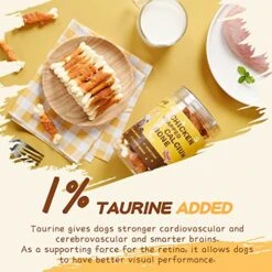 PAWUP Dog Treats Chicken Wrapped Calcium Bone, Training Treats For Small Dogs, Rawhide Free Dog Chews, Natural Teeth Clean W/Taurine, Limited Ingredients Natural Dog Reward, 12.5 Oz 13 PAWUP Dog Treats Chicken Wrapped Calcium Bone, Training Treats For Small Dogs, Rawhide Free Dog Chews, Natural Teeth Clean W/Taurine, Limited Ingredients Natural Dog Reward, 12.5 Oz -Zoomie Shop 51Nj6U2zhLL