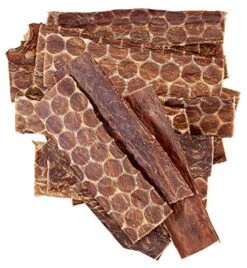 Beef Esophagus Dog Treats (6 INCHES) Grass Fed With No Added Hormone All Natural Jerky Dog Treats - Dog Chews Rich In Glucosamine & Chondroitin For Joint Health (6 Inch - 25 Count)