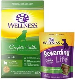 Wellness Dog Food And Treats Trial Bundle: Complete Health Dry Food, Whitefish 5lb & Rewarding Life Soft Treats, Lamb And Salmon -Zoomie Shop 51NqRsHxcmL. AC