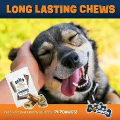 PUPDAWGS Single Ingredient Dog Bones - Made In USA - Beef Shank Bones - Natural Dog Bones For Aggressive Chewers - From USDA Inspected Beef - Hickory Smoked - Individually Wrapped (3 Piece Pack) 10 PUPDAWGS Single Ingredient Dog Bones - Made In USA - Beef Shank Bones - Natural Dog Bones For Aggressive Chewers - From USDA Inspected Beef - Hickory Smoked - Individually Wrapped (3 Piece Pack) -Zoomie Shop 51NxCDSsoWL