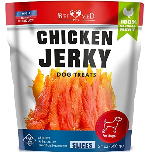Chicken Jerky Dog Treats 1.5 Lb - Human Grade Pet Snacks & Grain Free Organic Meat - All Natural High Protein Dried Strips - Best Chews For Training Small & Large Dogs - Bulk Soft Pack Made For USA 1 Chicken Jerky Dog Treats 1.5 Lb - Human Grade Pet Snacks & Grain Free Organic Meat - All Natural High Protein Dried Strips - Best Chews For Training Small & Large Dogs - Bulk Soft Pack Made For USA
