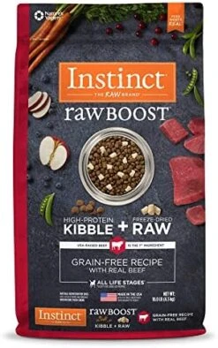 Instinct Raw Boost Grain Free Recipe With Real Chicken Natural Dry Dog Food, 10 Lb. Bag 26 Instinct Raw Boost Grain Free Recipe With Real Chicken Natural Dry Dog Food, 10 Lb. Bag -Zoomie Shop 51OwH1nlh5L. AC