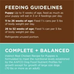 Instinct Original Puppy Grain Free Real Chicken Recipe Natural Wet Canned Dog Food By Nature's Variety, 13.2 Oz. Cans (Case Of 6) 10 Instinct Original Puppy Grain Free Real Chicken Recipe Natural Wet Canned Dog Food By Nature's Variety, 13.2 Oz. Cans (Case Of 6) -Zoomie Shop 51P1IsMwoZL