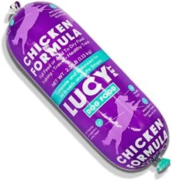 Lucy Pet Products Chicken Formula Dog Food Roll 2.5 Lb, Meaty, Semi-Moist Dog Food (100600074) -Zoomie Shop 51P7aRFHrSL. AC 1