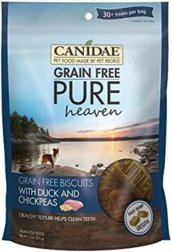 CANIDAE Pure Dog Treat Biscuits With Duck & Chickpeas, 11 Oz, Grain Free (Pack Of 2) -Zoomie Shop 51P7sb0jOEL. AC