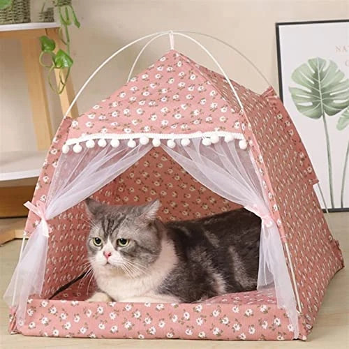 LEFEDA Pet Bed Pet Tent Bed For Cat House Cozy Pet Products Accessories Nest Comfy Calming Cat Beds For Small Dogs Tent Hammock Pets Supplies (Color : Q) 3 LEFEDA Pet Bed Pet Tent Bed For Cat House Cozy Pet Products Accessories Nest Comfy Calming Cat Beds For Small Dogs Tent Hammock Pets Supplies (Color : Q) - Image 3