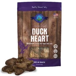 Shepherd Boy Farms Freeze Dried Dog Treats, Duck Heart, All Natural Freeze-Dried Dog Treat & Dog Snacks, Made In USA, High In Protein, Essential Nutrition Of Raw Dog Food, 3oz
