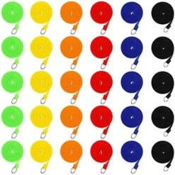 30 Pieces Slip Leads Dog Leash Pet Rope Strong Pulling Kennel Leads With O-Ring Durable For Dogs Walking Training (Neon Green, Orange, Yellow, Blue, Red, Black) -Zoomie Shop 51QG9BdvgBL. AC
