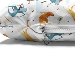 Ambesonne Dog Pet Bed, Funny Dogs Flying With Food Bowl And Bones Pets Companion Illustration, Chew Resistant Pad For Dogs And Cats Cushion With Removable Cover, 24" X 39", Slate Blue Ginger 9 Ambesonne Dog Pet Bed, Funny Dogs Flying With Food Bowl And Bones Pets Companion Illustration, Chew Resistant Pad For Dogs And Cats Cushion With Removable Cover, 24" X 39", Slate Blue Ginger -Zoomie Shop 51QX2n9MHLL