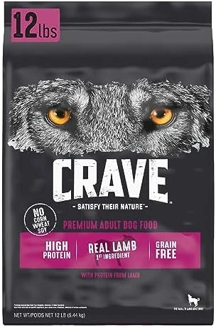 CRAVE Grain Free High Protein Adult Dry Dog Food With Lamb, 4 Lb. Bag 8 CRAVE Grain Free High Protein Adult Dry Dog Food With Lamb, 4 Lb. Bag - Image 8