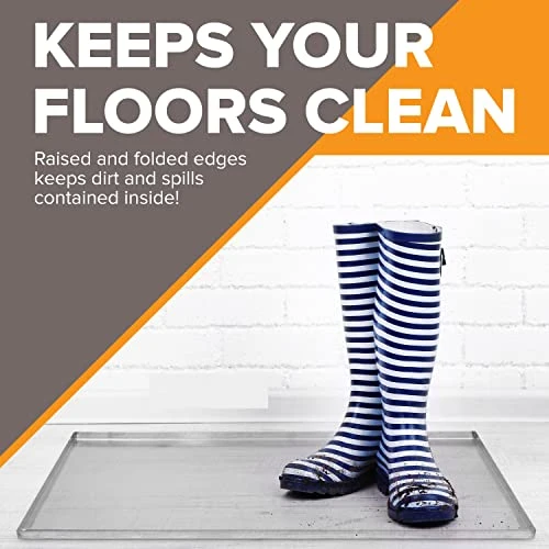 Pinnacle Systems You & Me Replacement Dog Crate Pan Chew Proof And Crack Proof Pet Kennel Tray Pan Metal Pan For Dog Cage Training Crate Pan Pet Supplies (Galvanized, 30 X 18.9 X 1) 4 Pinnacle Systems You & Me Replacement Dog Crate Pan Chew Proof And Crack Proof Pet Kennel Tray Pan Metal Pan For Dog Cage Training Crate Pan Pet Supplies (Galvanized, 30 X 18.9 X 1) - Image 4