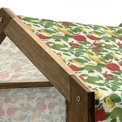 Lunarable Fruit Wooden Pet House, Repetitive Pattern Of Pear And Apple Branches With Leaves Blooming Organic Foods, Outdoor & Indoor Portable Dog Kennel With Pillow And Cover, Medium, Multicolor 6 Lunarable Fruit Wooden Pet House, Repetitive Pattern Of Pear And Apple Branches With Leaves Blooming Organic Foods, Outdoor & Indoor Portable Dog Kennel With Pillow And Cover, Medium, Multicolor -Zoomie Shop 51QjrPEydVL