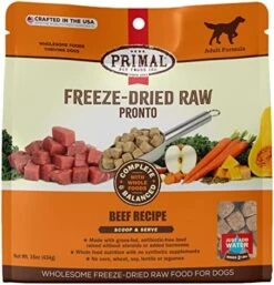 Primal Freeze Dried Nuggets For Dogs Beef, Complete Meal Freeze Dried Dog Food Healthy Grain Free Raw Dog Food, Crafted In The USA (14 Oz) 19 Primal Freeze Dried Nuggets For Dogs Beef, Complete Meal Freeze Dried Dog Food Healthy Grain Free Raw Dog Food, Crafted In The USA (14 Oz) -Zoomie Shop 51RFfYBll8L. AC