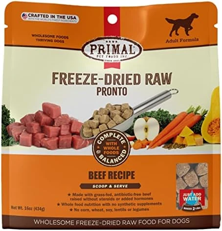 Primal Freeze Dried Nuggets For Dogs Beef, Complete Meal Freeze Dried Dog Food Healthy Grain Free Raw Dog Food, Crafted In The USA (14 Oz) 10 Primal Freeze Dried Nuggets For Dogs Beef, Complete Meal Freeze Dried Dog Food Healthy Grain Free Raw Dog Food, Crafted In The USA (14 Oz) - Image 10