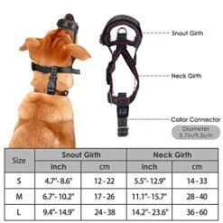 SlowTon Soft Dog Muzzle, Adjustable Padded Nylon Muzzle For Large Medium Dogs Anti Chewing Barking Biting, Allow Dog Pant & Drink (Black, L) -Zoomie Shop 51ROKlR3qAL