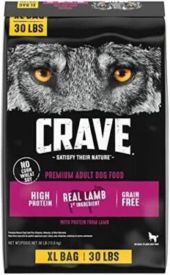 CRAVE Grain Free High Protein Adult Dry Dog Food With Lamb, 12 Lb. Bag 15 CRAVE Grain Free High Protein Adult Dry Dog Food With Lamb, 12 Lb. Bag -Zoomie Shop 51RkEhzMkTL. AC 1