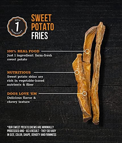 Wholesome Pride Sweet Potato Fries Dog Treats, Dehydrated, Made In The USA, Grain Free, Healthy Dog Chews, 16 Oz 3 Wholesome Pride Sweet Potato Fries Dog Treats, Dehydrated, Made In The USA, Grain Free, Healthy Dog Chews, 16 Oz - Image 3