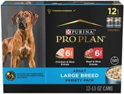 Purina Pro Plan Gravy Wet Dog Food For Large Dogs, Large Breed Beef And Rice Entree - (12) 13 Oz. Cans -Zoomie Shop 51T0UWLbYPL. AC