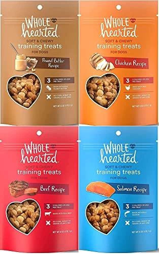 GENERIC WholeHearted Grain-Free Tender Tidbits Dog Training Treats (Chicken,Beef,Salmon,Peanut Butter., 4-6oz.) 1 GENERIC WholeHearted Grain-Free Tender Tidbits Dog Training Treats (Chicken,Beef,Salmon,Peanut Butter., 4-6oz.)