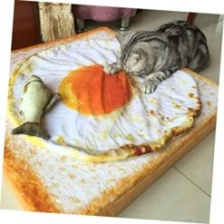 Balacoo 3pcs D Small Pad For Large Bed Pet Resistant Kitten Blanket Funny Blankets Sleep Of Animal Fleece Breakfast Dog Water Animals Mat Egg Dogs& Food Made Cat Other Dogs Fuzz Cm -Zoomie Shop 51TsLwjAJxL