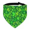 GENERIC Blue Shamrocks Print Pet Bandana Collar - Scarf Collar - Art Dog Bandana Minimal Head Cicumference