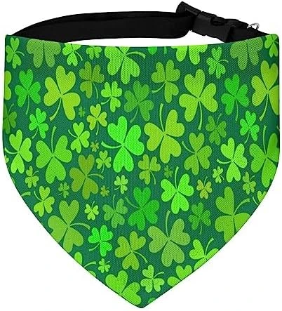 GENERIC Blue Shamrocks Print Pet Bandana Collar - Scarf Collar - Art Dog Bandana Minimal Head Cicumference 6 GENERIC Blue Shamrocks Print Pet Bandana Collar - Scarf Collar - Art Dog Bandana Minimal Head Cicumference - Image 6