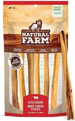 Natural Farm Beef Cheek Sticks Chews For Dogs, 5-6-Inch (25-Pack), 100% Natural Beef Cheek Long Lasting Treats, Rich In Flavor, Supports Dental Health, Best Bully Stick Alternative For All Dogs 13 Natural Farm Beef Cheek Sticks Chews For Dogs, 5-6-Inch (25-Pack), 100% Natural Beef Cheek Long Lasting Treats, Rich In Flavor, Supports Dental Health, Best Bully Stick Alternative For All Dogs -Zoomie Shop 51VDyCwi3TL. AC