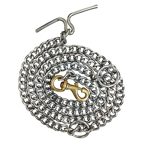 JAPIN Super Heavy Weight Dog Leash Diamond Cut Heavy Duty Dog Chain With Brass Hook For Large Dogs (XXL) 1 JAPIN Super Heavy Weight Dog Leash Diamond Cut Heavy Duty Dog Chain With Brass Hook For Large Dogs (XXL)