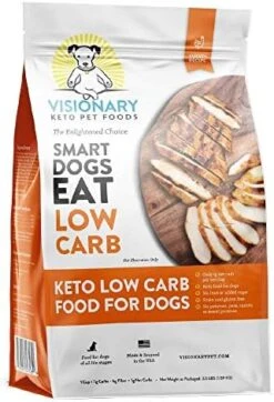 Visionary Pet Foods - Premium Quality Dry Dog Food, Low Carb And Grain Free | High Protein, With Non GMO And Limited Ingredients | Natural Chicken Flavored Kibble, 3.5 Lb Resealable Small Bag -Zoomie Shop 51VbmIjDJ8L. AC