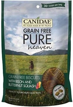 CANIDAE Pure Dog Treat Biscuits With Duck & Chickpeas, 11 Oz, Grain Free (Pack Of 2) -Zoomie Shop 51VispT1mFL. AC