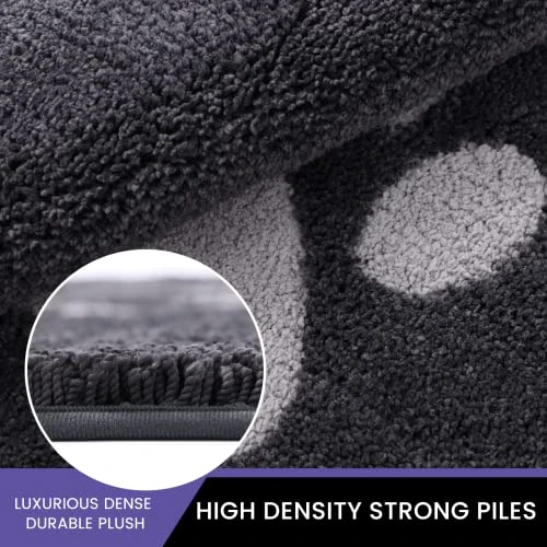 Door Mat Indoor, Dog Mats For Muddy Paws Super Absorbent, Low-Profile Entryway Rug With Non-Slip Backing, Washable Dirty Trapper Inside Entrance Doormat For Shoes, 20" X 32", Dark Gray 3 Door Mat Indoor, Dog Mats For Muddy Paws Super Absorbent, Low-Profile Entryway Rug With Non-Slip Backing, Washable Dirty Trapper Inside Entrance Doormat For Shoes, 20" X 32", Dark Gray - Image 3