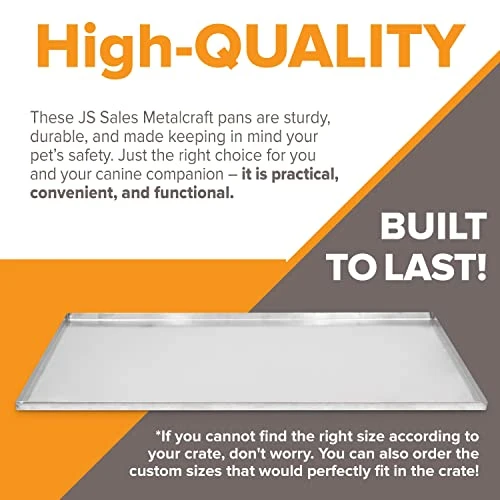 Pinnacle Systems You & Me Replacement Dog Crate Pan Chew Proof And Crack Proof Pet Kennel Tray Pan Metal Pan For Dog Cage Training Crate Pan Pet Supplies (Galvanized, 30 X 18.9 X 1) 5 Pinnacle Systems You & Me Replacement Dog Crate Pan Chew Proof And Crack Proof Pet Kennel Tray Pan Metal Pan For Dog Cage Training Crate Pan Pet Supplies (Galvanized, 30 X 18.9 X 1) - Image 5