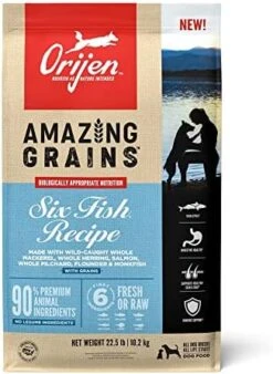 ORIJEN Original Dry Dog Food, Grain Free Dog Food For All Life Stages, Fresh Or Raw Ingredients, 4.5 Lb -Zoomie Shop 51WKHubZBgL. AC