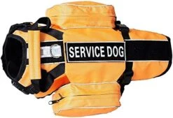 Pimaodog Dog Saddlebag Backpack, Back Pack Dog Harness, Camping & Travel Vest Harness, Reflective Hound Hiking Backpack Saddle Bag Lightweight, For Medium & Large Dogs (Hot Pink, L Girth 26-31") -Zoomie Shop 51WNMEhGwuL. AC 1